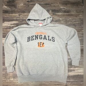 Y2K Cincinnati Bengals Hoodie - Gray - Sweatshirt - Large